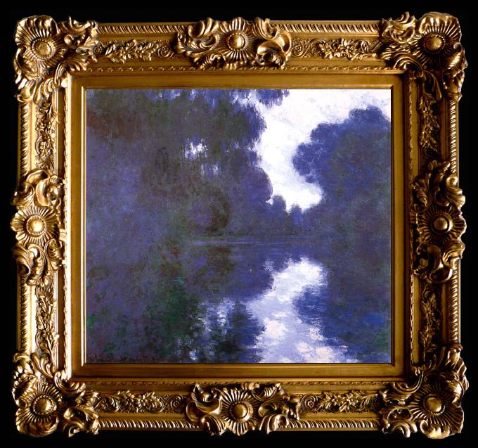 framed  Claude Monet Morning on the Seine,Clear Weather, Ta012